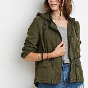 F21 Hooded Utility Style Jacket